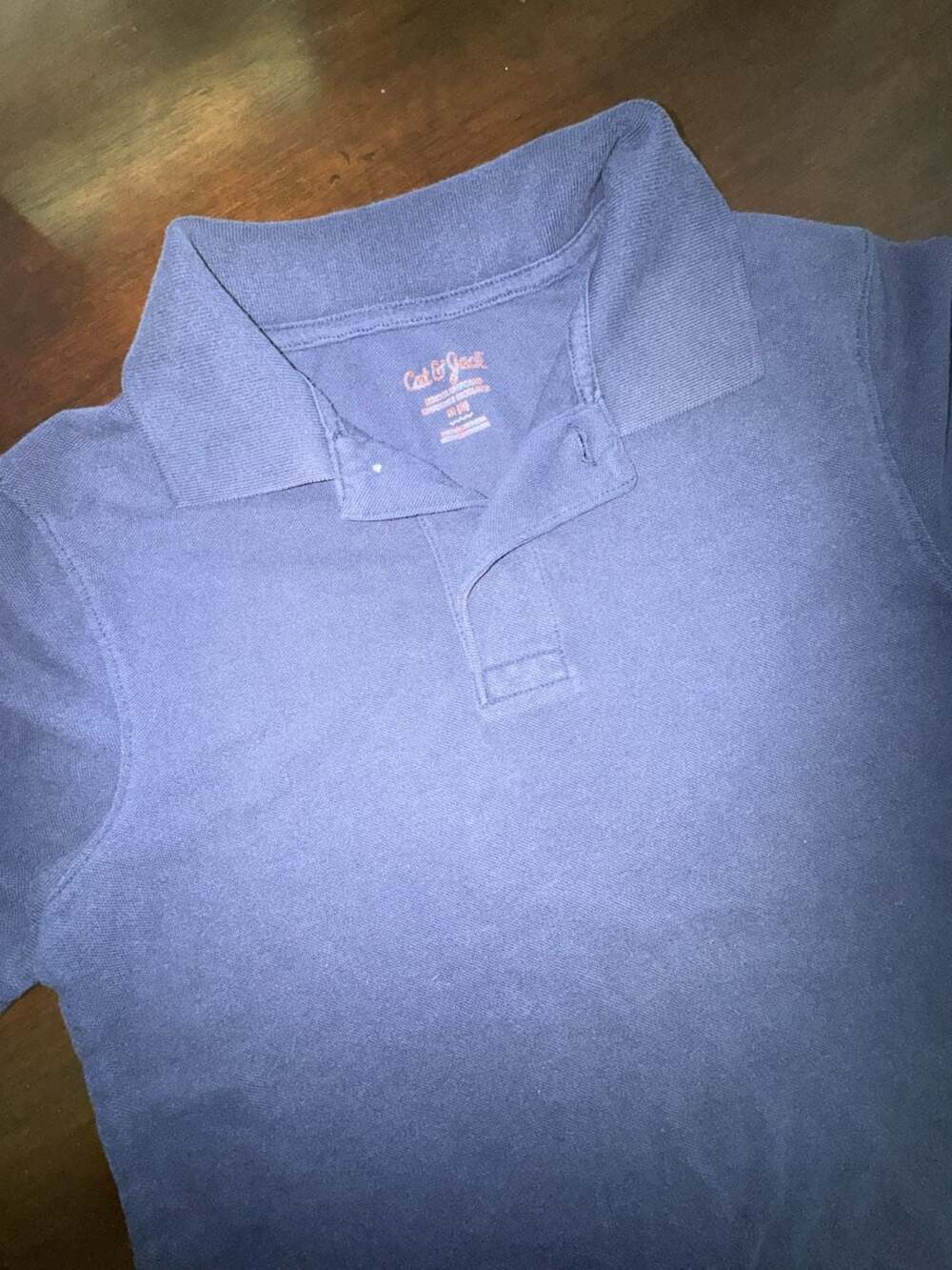 Blue Cat & Jack School Uniform Piqué Polo Shirt Size M (8)